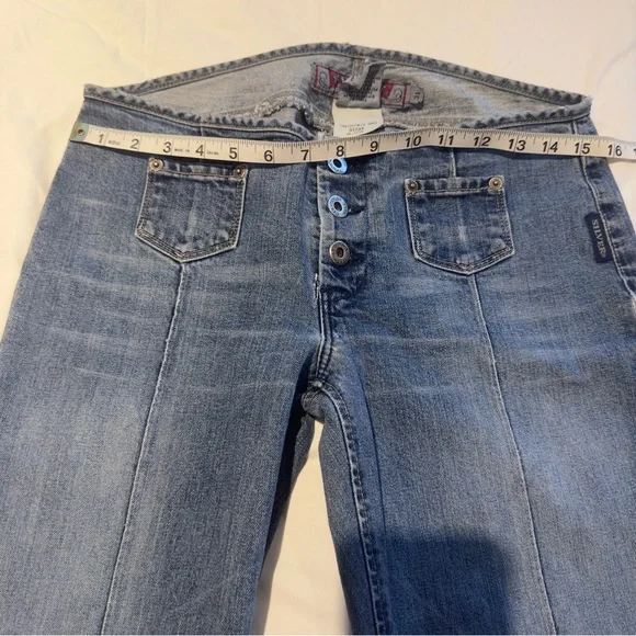Silver Jeans Canada Low Rise 3 Buttons Size 30 Vintage Y2K Medium Wash 90s Unif - Picture 7 of 12